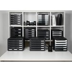 Module De Classement Big Box 4 Tiroirs Metallic - Argent - Exacompta