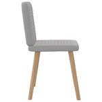 vidaXL Chaises à manger lot de 6 gris nuage tissu