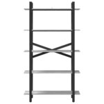 vidaXL Étagère Gris Sonoma 100 x 33 5 x 178 cm Bois d'ingénierie