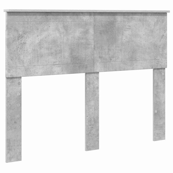 vidaXL Tête de lit Gris béton 120 cm Bois d'ingénierie