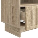 vidaXL Meuble TV Chêne Sonoma 102 x 34 5 x 50 cm Bois d'ingénierie