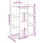 vidaXL Bibliothèque Noir 86x25 5x140 cm Bois d’ingénierie