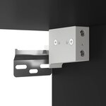 vidaXL Bureau mural noir 105x48x75 cm bois d'ingénierie