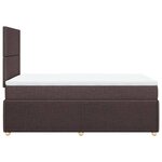 vidaXL Sommier à lattes de lit avec matelas Marron foncé 120x200 cm