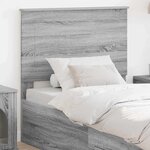 vidaXL Tête de lit Gris Sonoma 100 cm Bois d'ingénierie