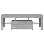 vidaXL Meuble TV avec lumières LED sonoma gris 120x35x40 cm