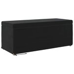 vidaXL Tabouret Noir 101 x 41 x 40 cm Velours et Bois Composite