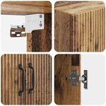 vidaXL Armoire Murale 66 x 34 5 x 90 cm Bois d'ingénierie Bois ancien