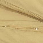 vidaXL Ensemble de housse de couette Taupe 200x200 cm Coton