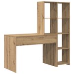 vidaXL Bureau chêne artisanal 138.5 x 55 x 143 cm Bois d'ingénierie