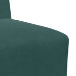 vidaXL Unité de Sofa Modulaire Sans Accoudoirs 2 Pièces Vert foncé