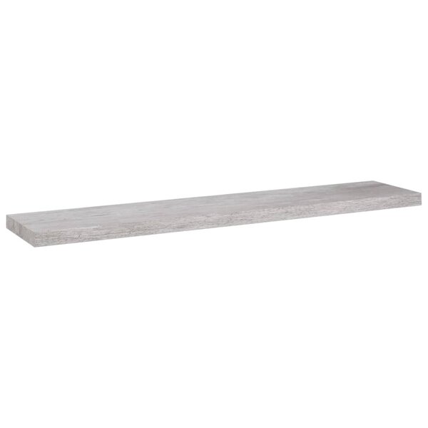 vidaXL Étagère murale flottante Gris béton 120x23 5x3 8 cm MDF