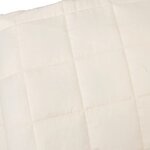 vidaXL Couverture lestée Crème clair 150x200 cm 11 kg Tissu
