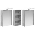 vidaXL Ensemble de Meubles de Salle de Bain 3 Pièces 116 x 16 x 62 5 cm