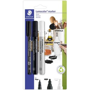 Set de marqueurs lumocolor  blister de 3 staedtler