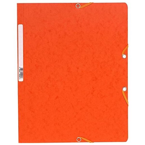 Chemise à élastique sans rabat carte lustrée 400gm2 - A4 - Orange EXACOMPTA