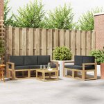 vidaXL Ensemble de canapés d'extérieur 6 Pièces