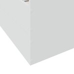 vidaXL Cadre de lit avec tiroirs blanc 140x200 cm bois d'ingénierie