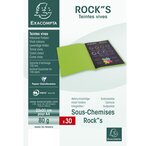 Paquet de 30 sous-Chemise ROCK'S 80 menthe x 10 EXACOMPTA