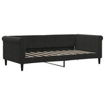 vidaXL Lit de repos noir 90x190 cm velours