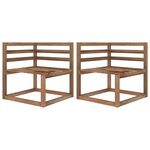 Canapé palette de jardin 2 places et coussins vert 02_0013271