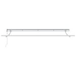 vidaXL Cadre d'Auvent Électrique Rétractable 4x2 cm Métal