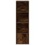 vidaXL Bibliothèque chêne fumé 31x24x102 cm bois d'ingénierie