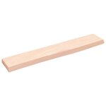 vidaXL Étagère murale 60x10x2 cm bois de chêne massif non traité