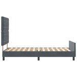 vidaXL Lit à ressorts avec tête de lit Gris foncé 90 x 200 cm Velours