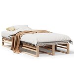 vidaXL Cadre de lit sans matelas 90x200 cm bois de pin massif