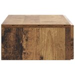 vidaXL Table d'appoint murale Bois ancien 87 5 x 34 5 x 17 cm