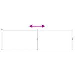 vidaXL Store latéral rétractable 117 x 500 cm Polyester Rectangulaire