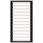 vidaXL Cadre de lit Noir 75x190 cm Petit simple Bois massif