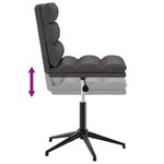 vidaXL Chaises à manger lot de 4 noir similicuir