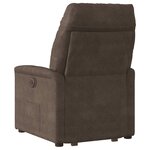 vidaXL Fauteuil inclinable marron tissu microfibre