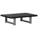 vidaXL Meuble de salle de bain en deux pièces Céramique Noir