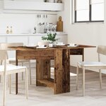 vidaXL Table à dîner 138 x 70 x 73 5 cm Bois d'ingénierie Bois ancien