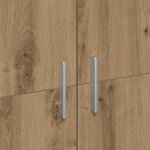 vidaXL Buffet chêne artisanal 80 x 35 x 180 cm Bois d'ingénierie