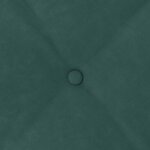 vidaXL Coussin de Dos Vert foncé 200 x 50 cm Tissu en velours côtelé