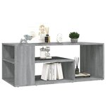 vidaXL Table basse Sonoma gris 100x50x40 cm Bois d'ingénierie