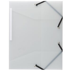 Chemise à élastique 3 rabats exacompta 24 x 32 cm translucide - lot de 10