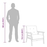 vidaXL Fauteuil noir similicuir