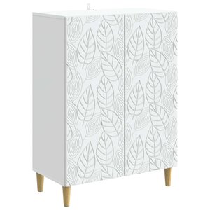 vidaXL Buffet Blanc 66 x 34 5 x 90 cm Bois d'ingénierie