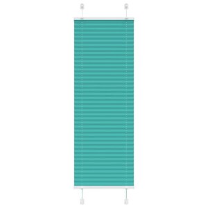vidaXL Store plissé vert pétrole 40x150 cm largeur du tissu 39 4 cm