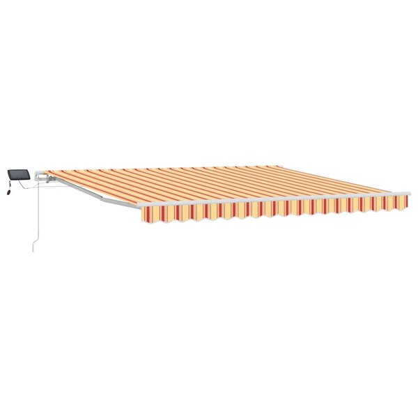 vidaXL Auvent Rétractable Jaune et Orange 400 × 300 cm Tissu et acier