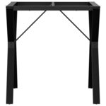 vidaXL Pieds de table à manger cadre en Y 70x70x73 cm acier