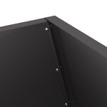 vidaXL brasero Noir 50x50x100 cm Acier