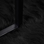 vidaXL Tapis en fausse Tafalla Noir 80 x 150 cm Polyester