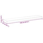 vidaXL Étagères flottantes 2 Pièces chêne et blanc 120x23 5x3 8 cm MDF