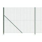 vidaXL Clôture en treillis métallique avec bride vert 1 4x10 m